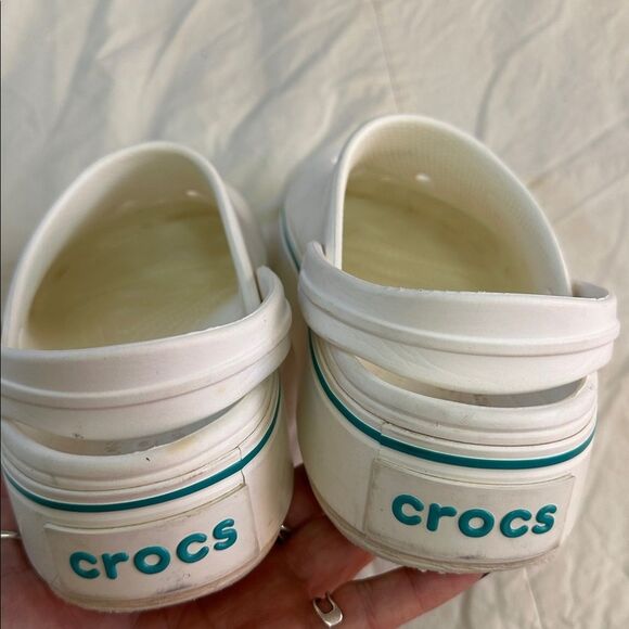 Crocs White Platform Size 9 Women’s 7 Men’s - Picture 7 of 10